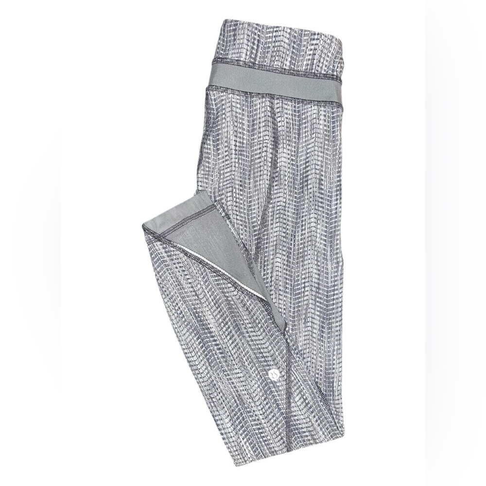 Lululemon Inspire Tight II PowerLuxtremeArrowJacquard Battleship Leggings Size 4